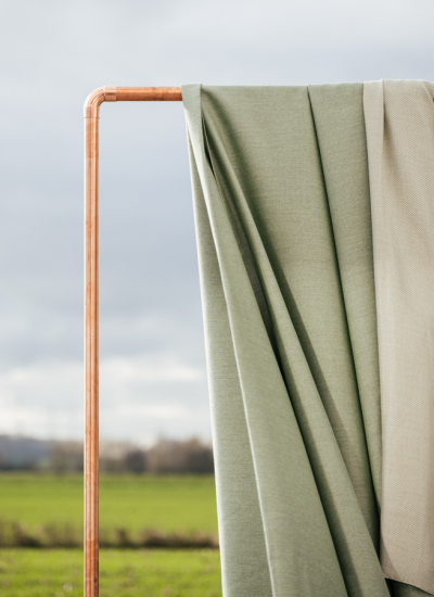 Vorhang grün Sunbrella Edouard Auffray decohome.de
