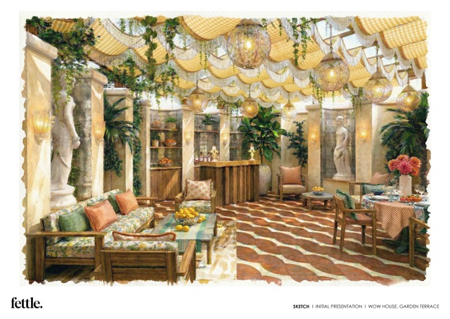 WOW HOUSE FETTLE X PERENNIALS GARDEN TERRACE skizze preview decohome.de