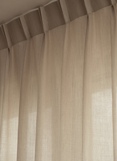 fliessender Fall Vorhang Sunbrella Edouard Auffray decohome.de