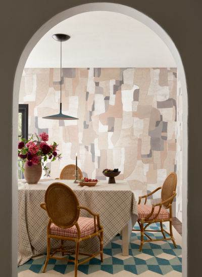 Esszimmer Tapete Teppich Perennials decohome.de