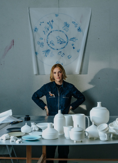 Mailänder Möbelmesse Alcova Faye Toogood KILN Collection Ph. Taran Wilku decohome.de