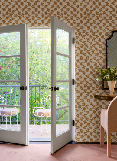 Tapete rot Perennials decohome.de