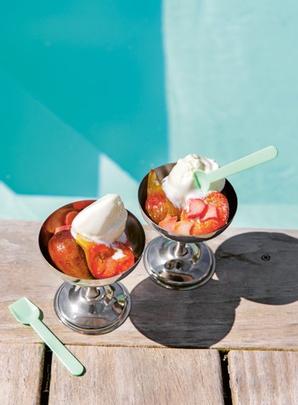 Sommer Rezepte Sommer satt Kochbuch Bild 13 172 Feigen Rhabarber Kompott decohome.de