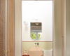 Architektur Ligurien Ferienvilla Marcante Testa badezimmer pastellfarben decohome.de