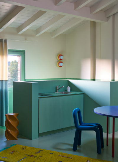 Casa Martilenkos Kueche tuerkis Ferienhaus in Italien Francesco Dolfo decohome.de