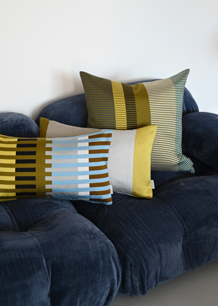 Streifen kissen nachhaltige wohnaccessoires Rewound1 rohleder home collection decohome.de