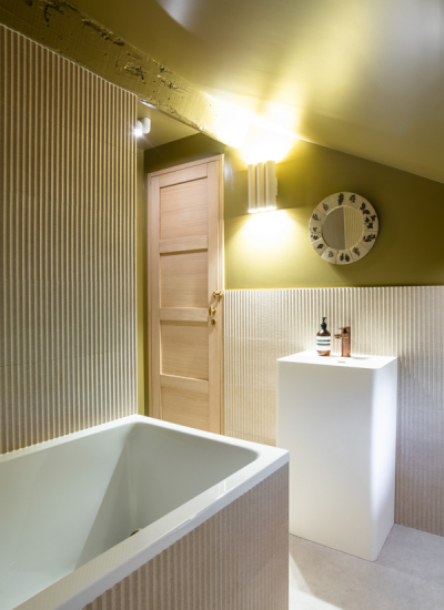 Bad weiss beige Badewanne VB Julien Fernandez decohome.de
