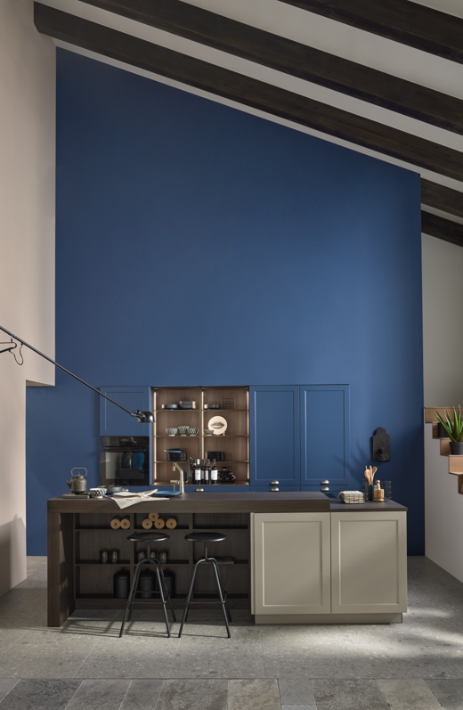 Nolte Kuechen RAVENNA LACK Blaubeere softmatt Greige softmatt decohome.de Nolte Kuechen RAVENNA LACK Blaubeere softmatt Greige softmatt decohome.de