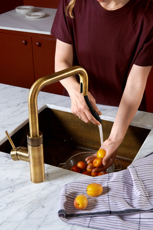 Quooker FXSPTB Flex Square Messing Patina armatur wasserhahn decohome.de Quooker FXSPTB Flex Square Messing Patina armatur wasserhahn decohome.de