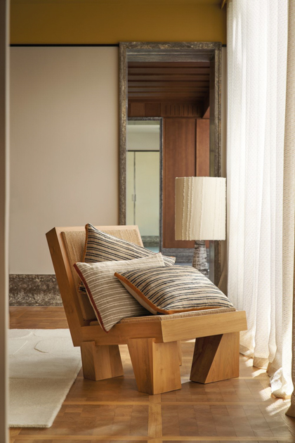 MAISON CASAMANCE gestireifte kissen leinen ODEA herbst update